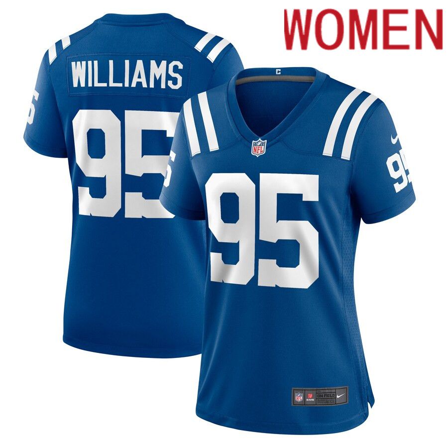 Women Indianapolis Colts #95 Chris Williams Nike Royal Game Player NFL Jersey->women nfl jersey->Women Jersey